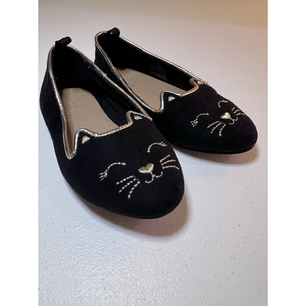 Old Navy Faux-Suede Cat Ballet Flats Size 6 Girls